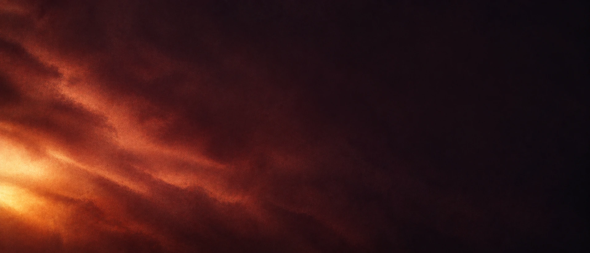 A soft afterglow in deep burgundy tones. Alternate hero with copy on right.