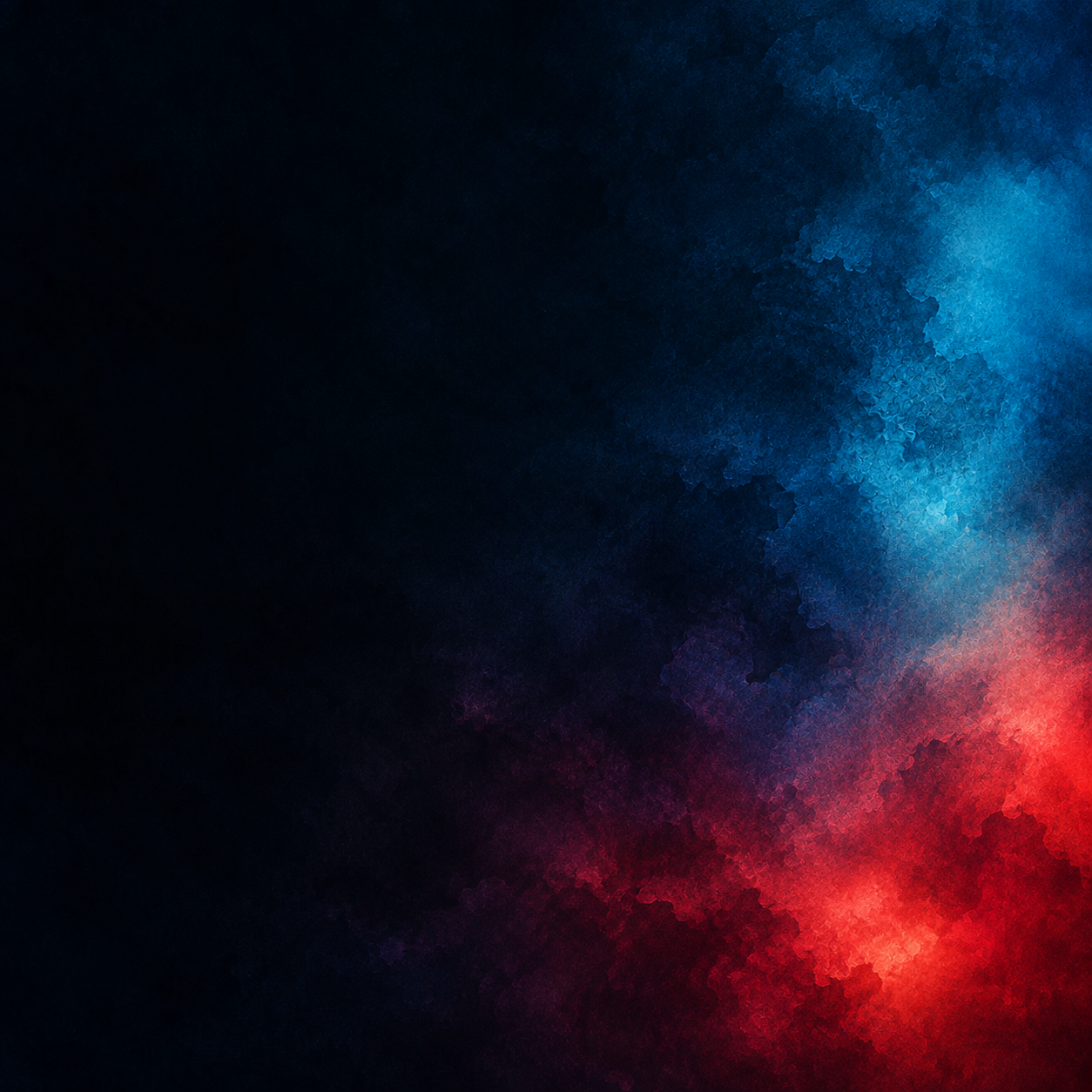 Deep fields of expressive color against midnight. Service, journal or feature card.