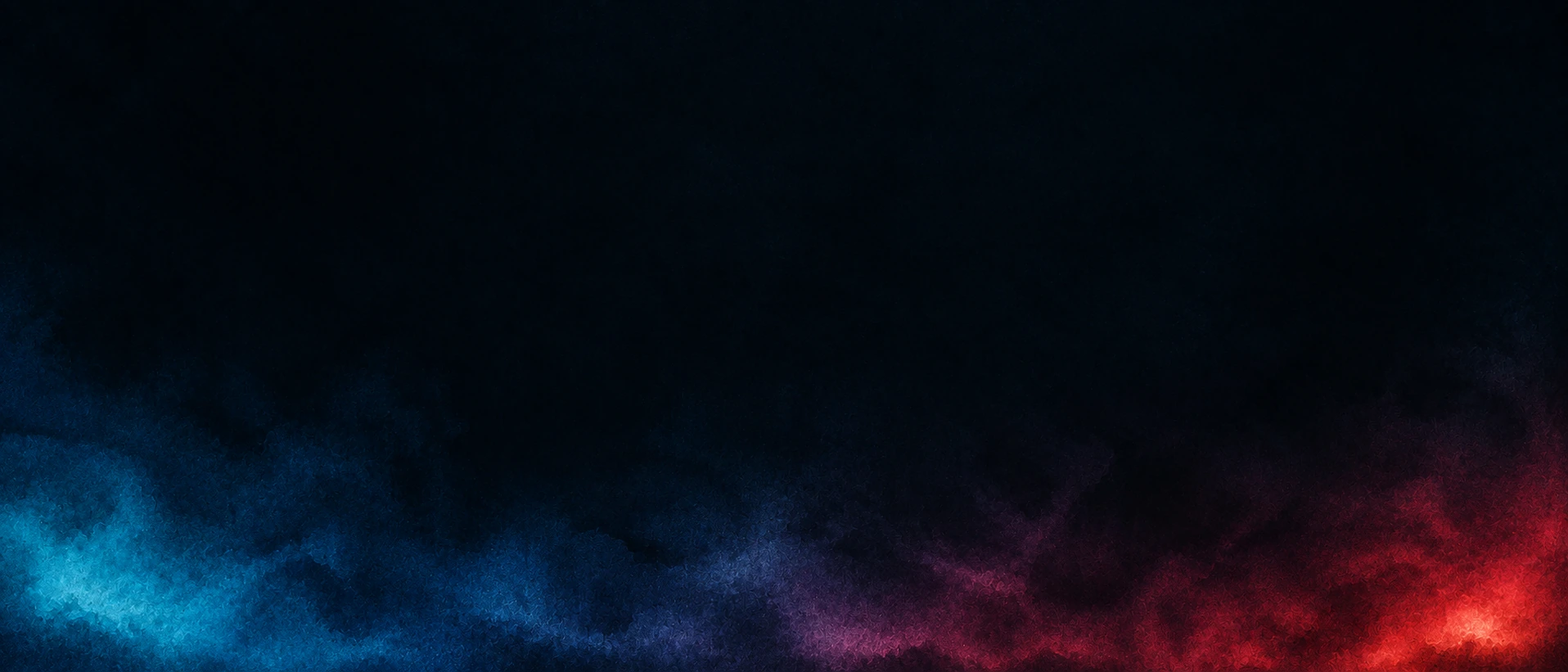 Deep fields of expressive color against midnight. Low-detail section background or divider.