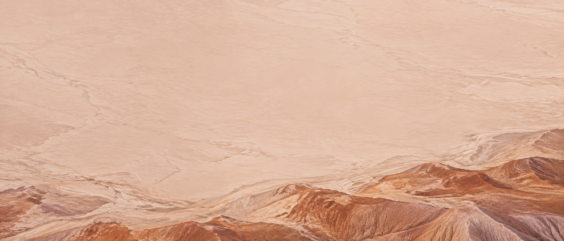 Sculpted desert lines and warm terracotta earth. Quiet divider or quote background.